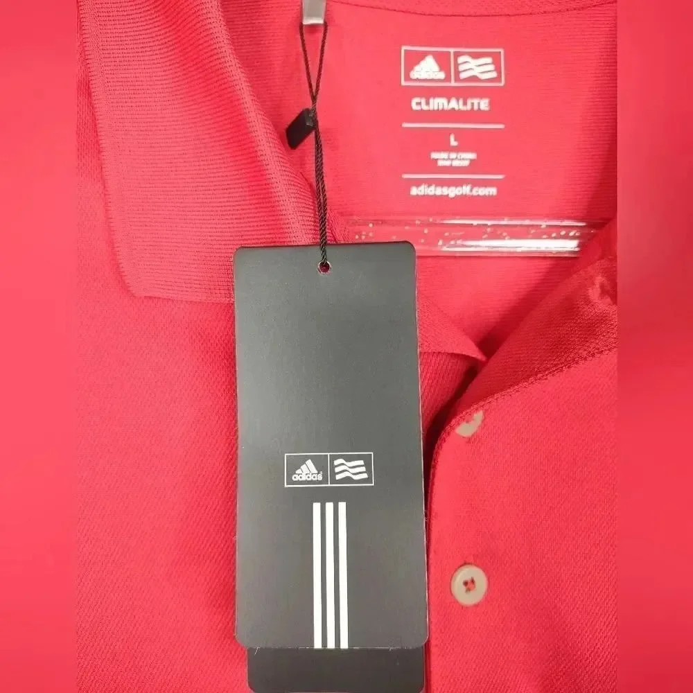 Adidas Golf Polo Shirt Belleair Florida Red size Large